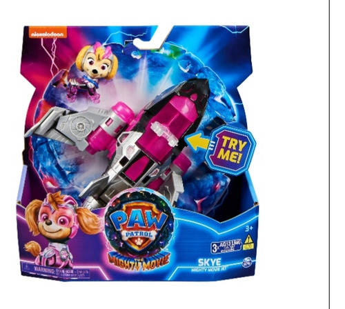 Paw Patrol Skye Figura Patrulla Canina Con Luces Y Sonidos