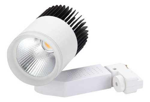 Spot Led Para Riel O Pared 7w - Luz Calida