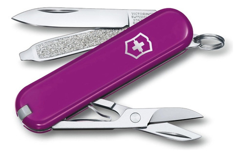 Faca multiuso Victorinox Classic Sd Colors Purple com 7 ferramentas