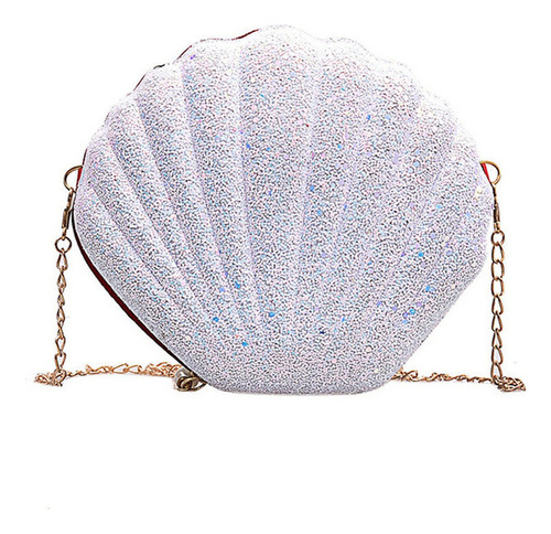 Bolso De Hombro Brillante, Bolso De Cadena, Bolso Tipo Conch