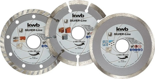 Imagen 1 de 10 de Disco De Corte Amoladora Azulejo Ceramica Marmol Pared X 3u