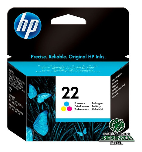 Tinta Hp 22 C9352al Tri-color D1320/d1341/1420