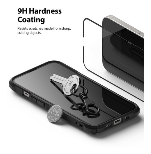 Imagen 9 de 10 de Vidrio Templado Para iPhone 13 Mini 5,4 Full Cover Ringke