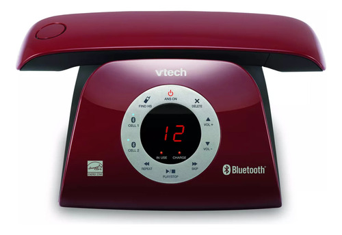Teléfono Vtech Vs122-16 Inalámbrico Retro Rojo Bluetooth