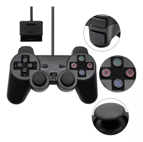 Controle PS2 Com Direção Analógica CON-147B - Inova - Chic Outlet -  Economize com estilo!