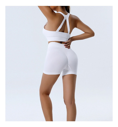 Pantalones Cortos Elásticos De Cintura Alta Para Entrenamien