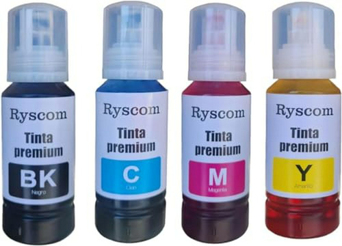 Tinta Ryscom Compatible Con Epson L3210 Alta Capacidad 544
