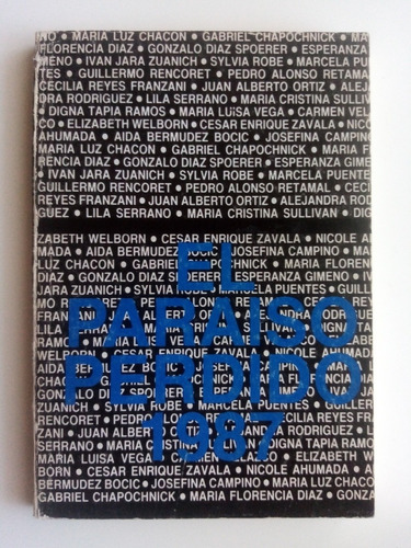 El Paraíso Perdido 1987, Taller Literario. 