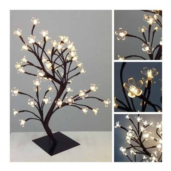 Árvore/luminária Natal Flor Cerejeira Led Quente 127v | Frete grátis