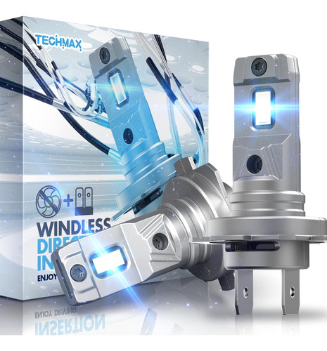 Techmax Bombilla Led H7, 16000lm 6500k Xenon Blanco Extremad