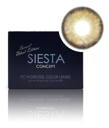 Imagen 2 de 10 de Siesta Black Bliss Toffee - Lentes De Contacto