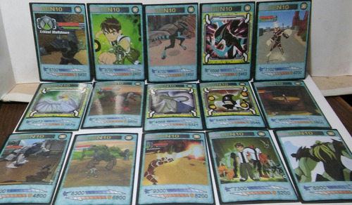 Cartas Ben 10 Protector De Errth Verde Ataque Y Energy X 36