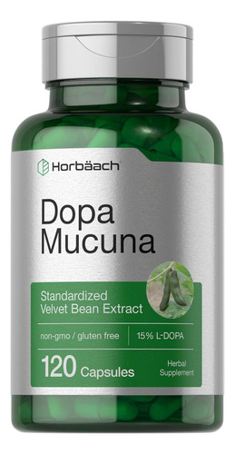 Dopa Mucuna Extract 350 Mg X 120 Capsulas - Horbaach Sin Sabor