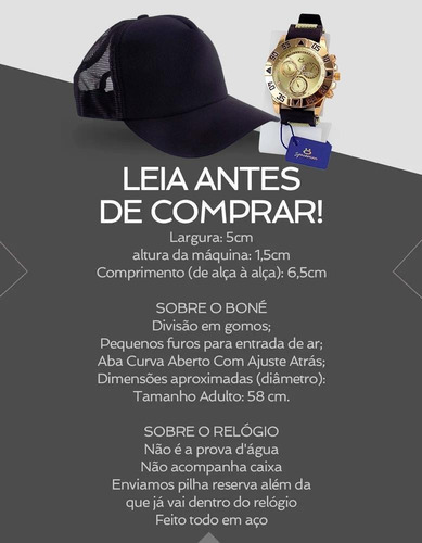 Relógio Masculino Original Silicione + Boné + Nf-e