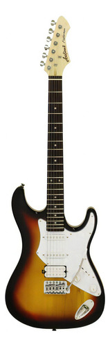 Guitarra Strato Aria Pro 2 714-std Fullerton de una sola bobina, color marrón, guitarra para mano derecha