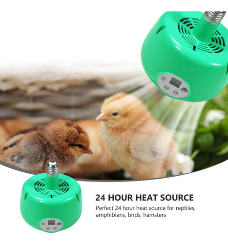 1pc Calentador Ventilador Luz De Calor Para Pollo Casero