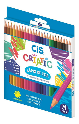 Lápis De Cor Cis Criatic Caixa C/24 Cores