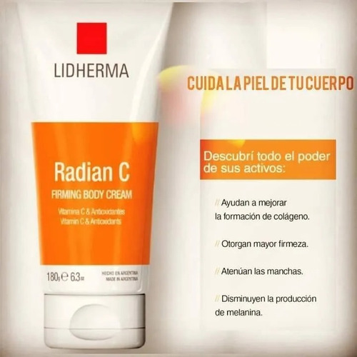 Lidherma Radian C Firming Body Cream X 180 Grs Tipo De Envase Pote Fragancia Neutro