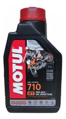 Aceite Motul 2t 710 100% Sintético Ester (1 Litro) Antihumo