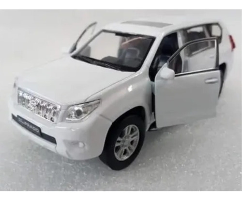 Toyota Prado Blanca/escala 1:46/ 11cms Largo/ Metalica