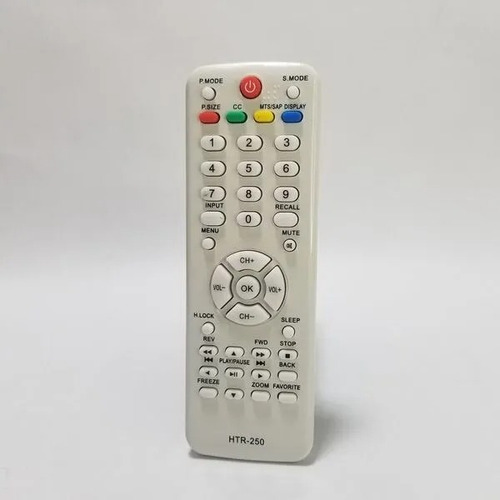 Control Remoto Para Tv Led Y Lcd Blanco Htr-250