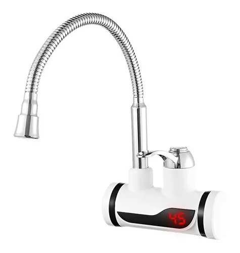 Llave Grifo Eléctrico Agua Caliente Instantánea Rx-004 Color Blanco