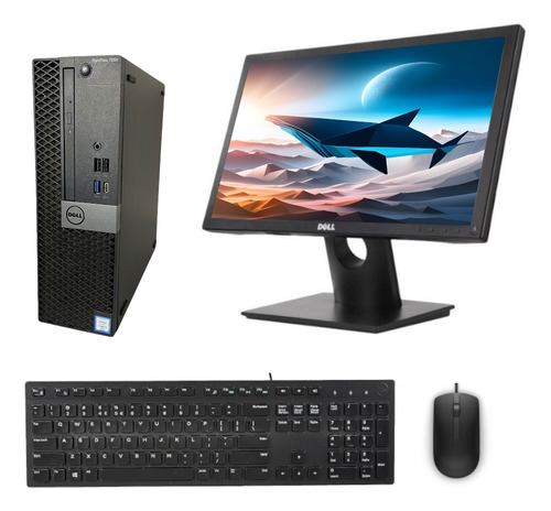 Pc Dell Optiplex 7050 I5 6ta 8gb 256gb Ssd W10 Monitor 22 (Reacondicionado)