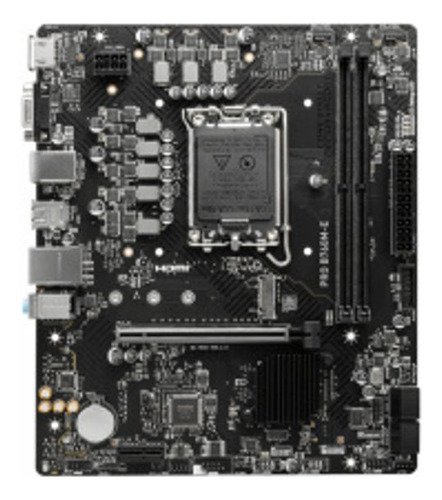 Tarjeta Madre Msi Pro B760m-p Lga1700 4x Ddr5 2x M.2 Usb-c