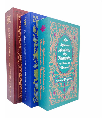 Trio De Caixas Livro Fake Decoração Tendência Moda Design Cor Color Diversos