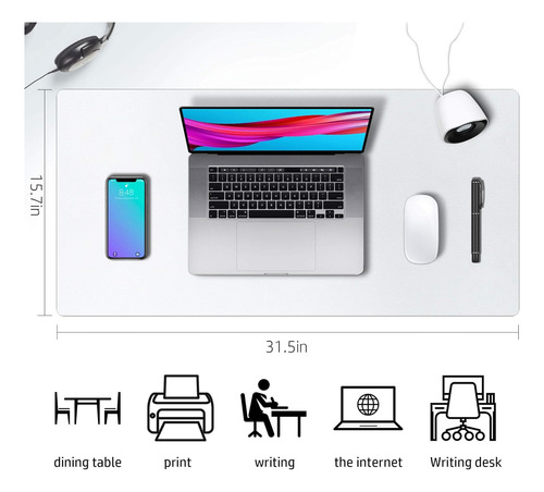 Aothia Desk Protector, Synthetic Leather, 60x35 Cm Ai
