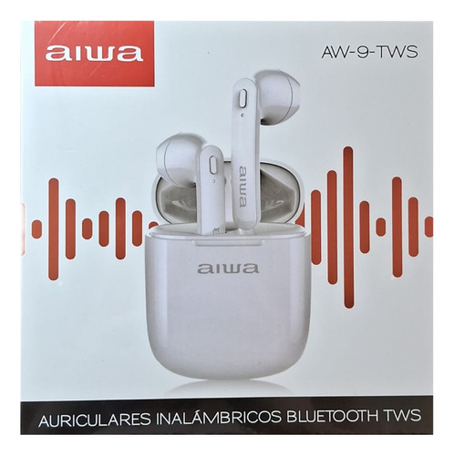 Audífonos Aiwa Inalámbricos Tipo Tws Bluetooth Aw-9tws Blan