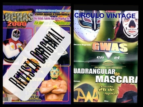 Revista De Lucha Libre Máscaras Fishman Vs M. Sagrada Poster