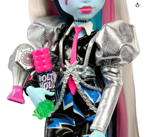Boneca Frankie Stein Amped Up Rockstar Com Teclado