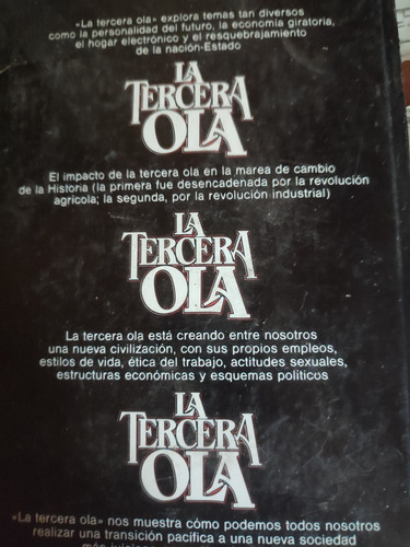 La Tercera Ola. Alvin Toffler (Usado)