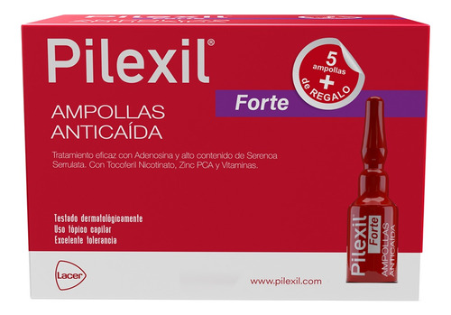 Pilexil Forte 20 Ampolletas Anticaída Cabello