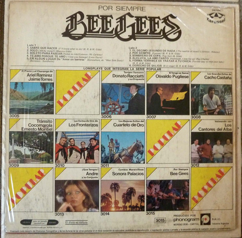 Disco Vinilo Bee Gees Por Siempre (Usado)