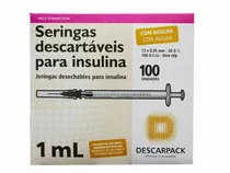 Comprar Seringa Pu002F Insulina - 1ml 13mm X 0,45mm - 100 Seringas