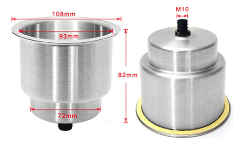 Soporte Para De Taza De Material Acero Inoxidable 2x