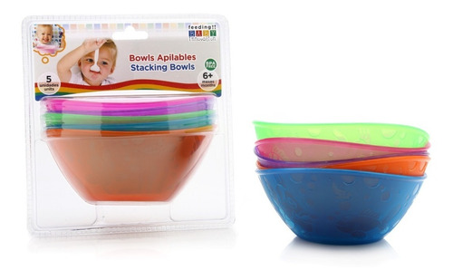 Baby Innovation Coloridos Bowls Apilables X 5 