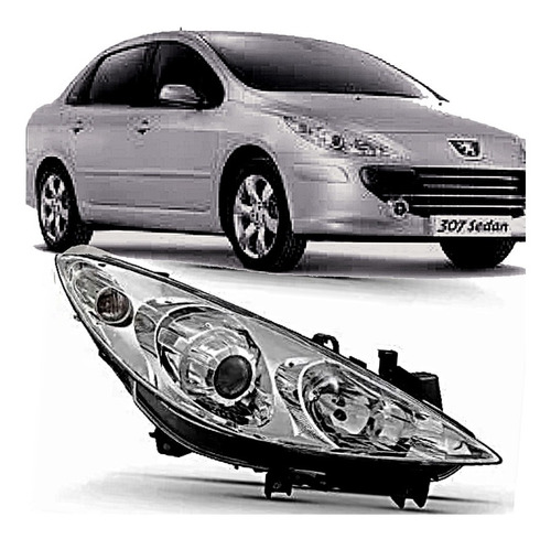 Imagen 3 de 8 de Optica Peugeot 307 Linea Nueva Original Valeo