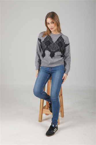 Sweater Premium Zama Bremer C/ Encaje Gul667 Arizona