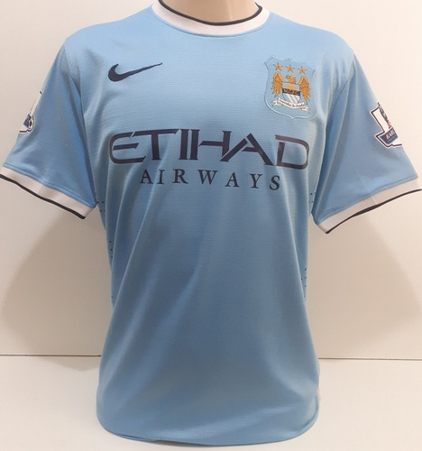 Camisa Manchester City 2014 Kun Aguero Original De Jogo Mca