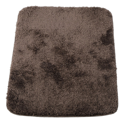 Alfombra Marrón Engrosada Para Baño, Dormitorio Suave