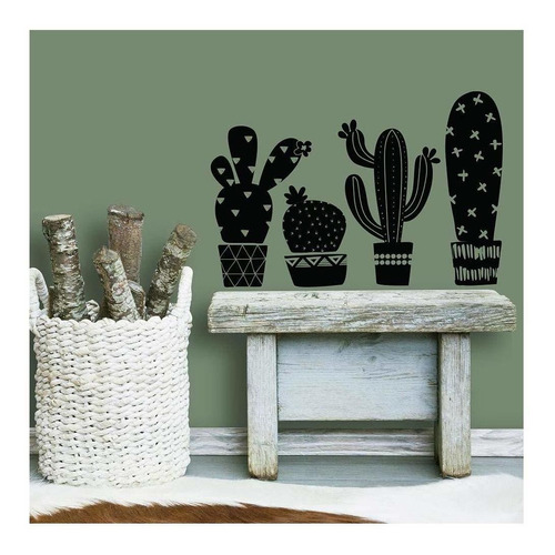 Vinilo Decorativo Pared [7fyhmdbg] Cactus