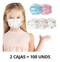 Comprar Mascarilla Tapabocas Tapa Boca Quirúrgicos Desechable Niños 
