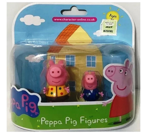 Figura Peppa Pig Y George Original Con Licencia Oficial