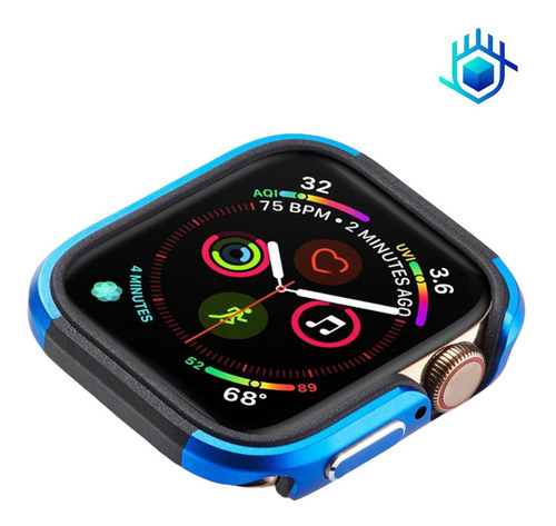 Imagen 6 de 10 de Funda Titanium + Mica Para Apple Watch Lujo Premium Ligero
