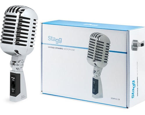 Imagen 8 de 10 de Micrófono Vintage Vocal Dinámico Stagg Sdmp40cr