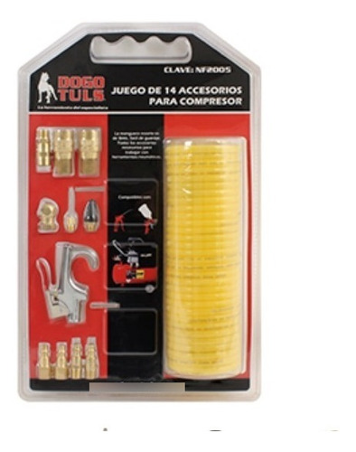 Juego De 14 Accesorios Para Compresor