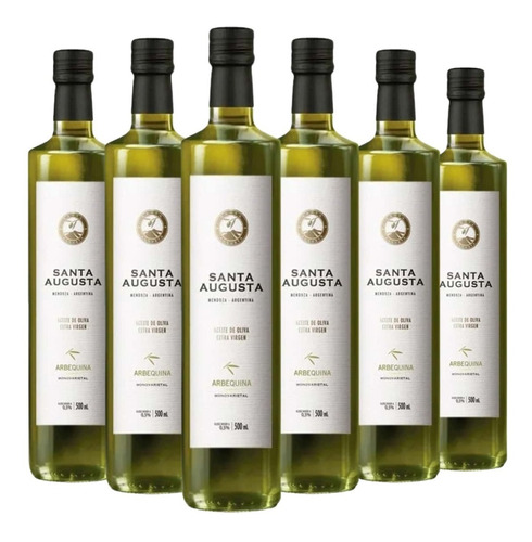 Aceite De Oliva Santa Augusta Arbequina Pack X 6 X 500ml.